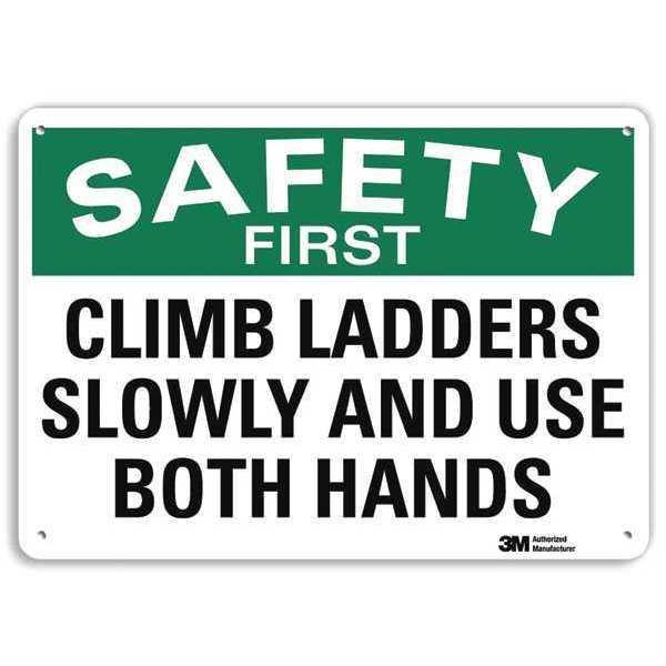 Safety Sign, 7 in Height, 10 in Width, Aluminum, Vertical Rectangle, English, U7-1172-RA_10X7