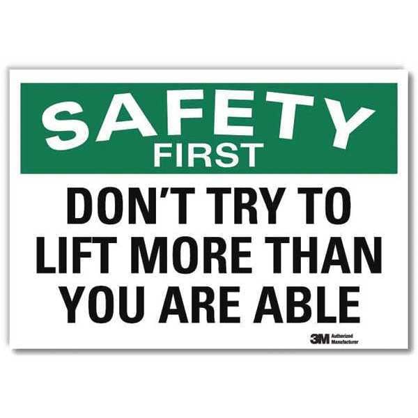 Safety Decal, Reflective Vinyl, 7inHx10inW, U7-1180-RD_10X7