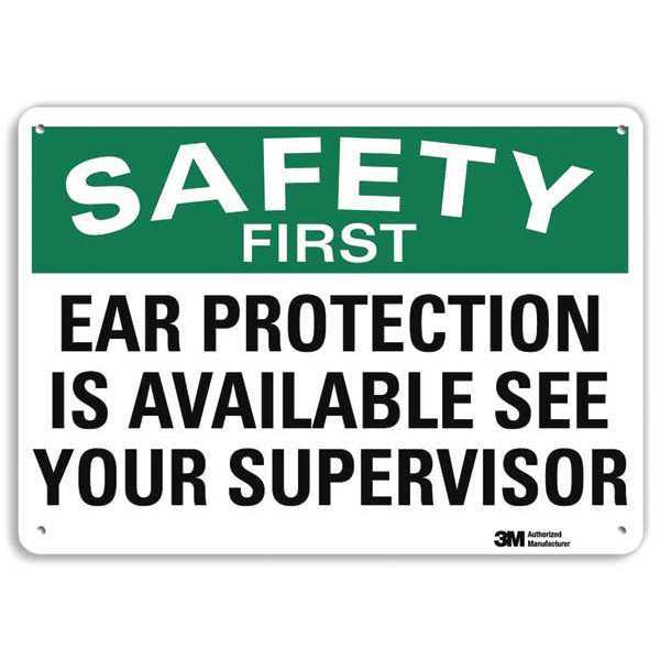 Safety Sign, 7 in Height, 10 in Width, Aluminum, Vertical Rectangle, English, U7-1182-RA_10X7