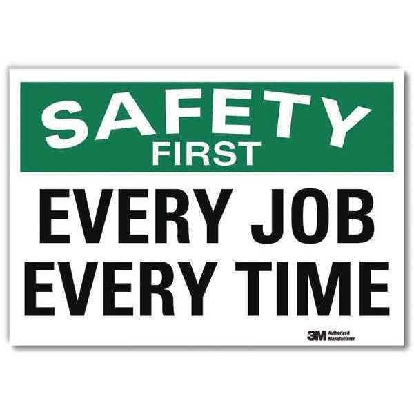 Safety Decal, 7 in H, 10 in W, Reflective Sheeting, Vertical Rectangle, English, U7-1190-RD_10X7
