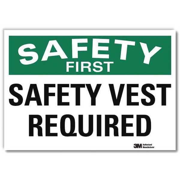 Safety Decal, Reflctv Vinyl, 10inHx14inW, U7-1247-RD_14X10