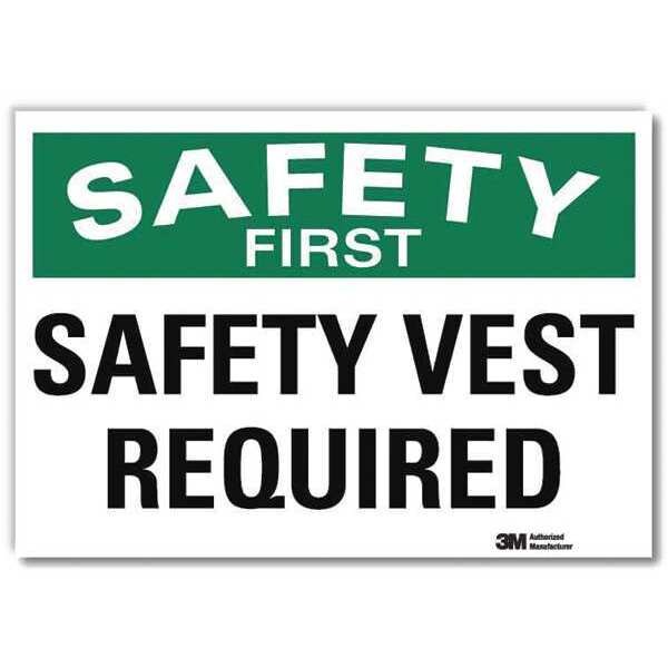 Safety Decal, Reflective Vinyl, 5inHx7inW, U7-1248-RD_7X5