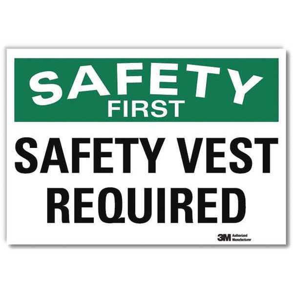 Safety Decal, Reflctv Vinyl, 10inHx14inW, U7-1248-RD_14X10