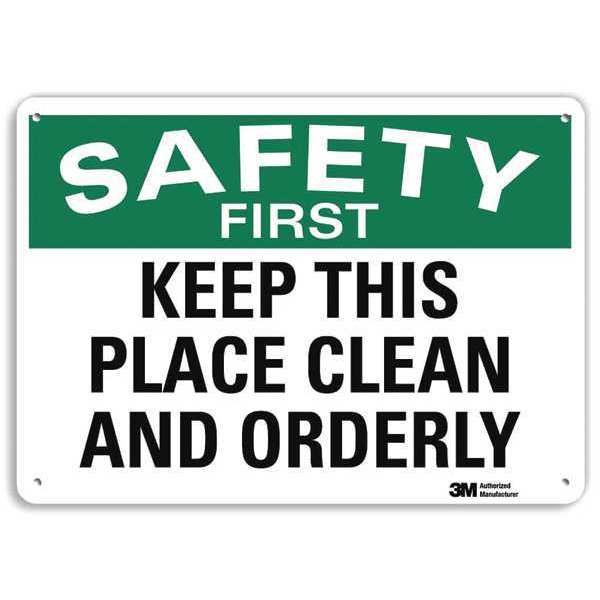 Safety Sign, 7 in Height, 10 in Width, Aluminum, Vertical Rectangle, English, U7-1216-RA_10X7