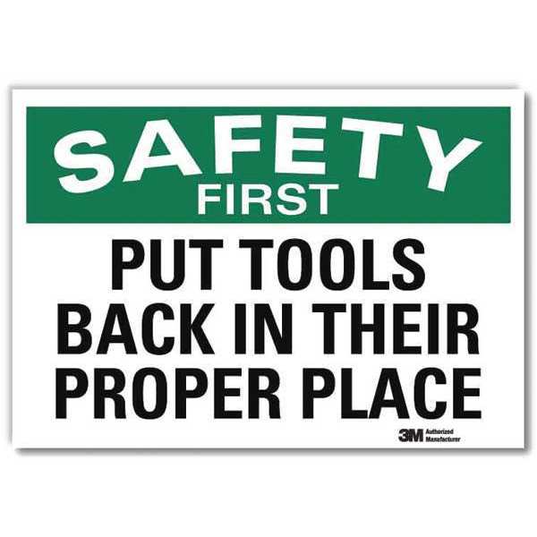 Safety Decal, Reflective Vinyl, 5inHx7inW, U7-1228-RD_7X5