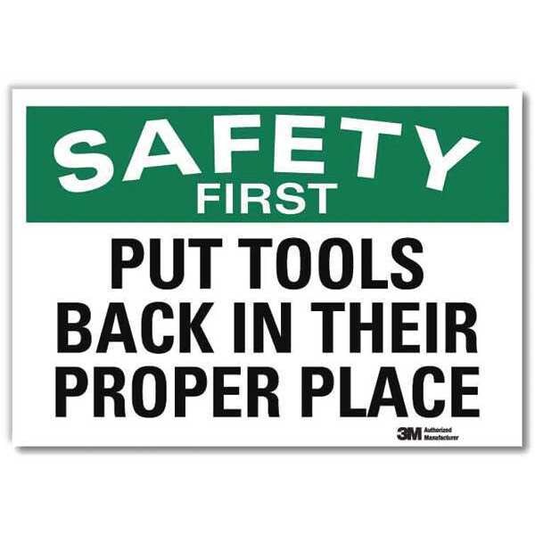 Safety Decal, Reflective Vinyl, 7inHx10inW, U7-1228-RD_10X7