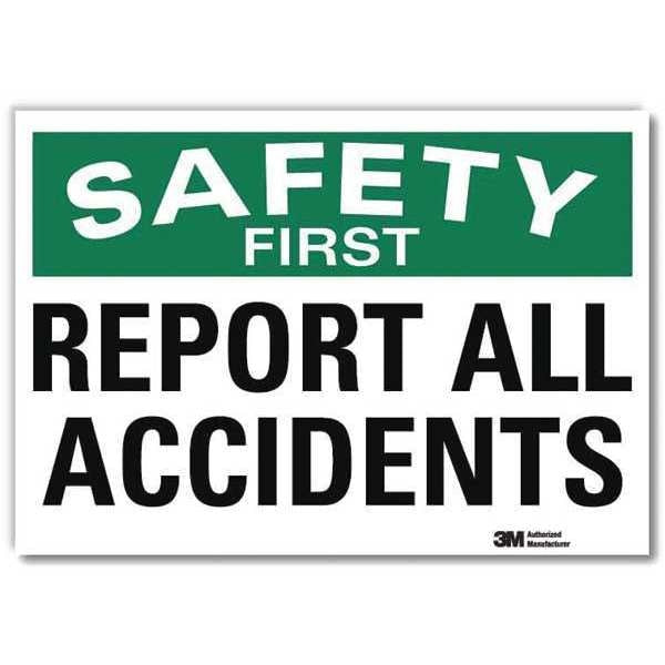 Safety Decal, 7 in H, 10 in W, Reflective Sheeting, Vertical Rectangle, English, U7-1231-RD_10X7