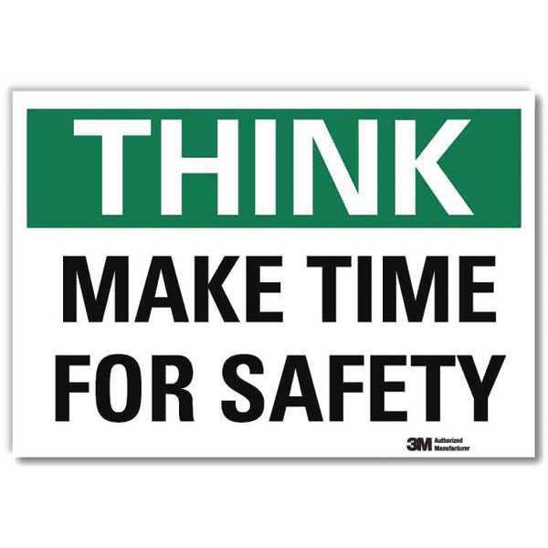 Safety Decal, 5 in H, 7 in W, Reflective Sheeting, English, U7-1303-RD_7X5