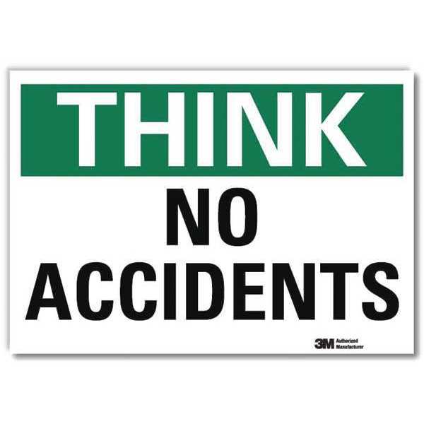 Safety Decal, 10 in H, 14 in W, Reflective Sheeting, English, U7-1304-RD_14X10