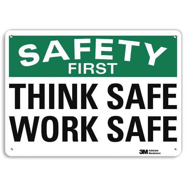 Safety Sign, 7 in Height, 10 in Width, Aluminum, Vertical Rectangle, English, U7-1255-RA_10X7