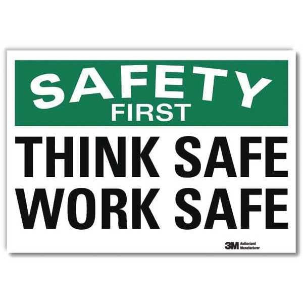 Safety Decal, 7 in H, 10 in W, Reflective Sheeting, Vertical Rectangle, English, U7-1255-RD_10X7