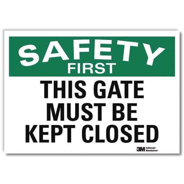 Safety Decal, 7 in H, 10 in W, Reflective Sheeting, Vertical Rectangle, English, U7-1257-RD_10X7
