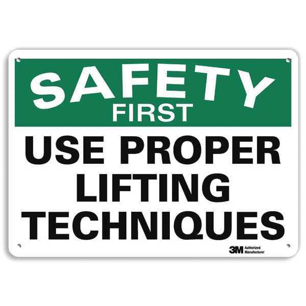 Safety Sign, 7 in Height, 10 in Width, Aluminum, Vertical Rectangle, English, U7-1261-RA_10X7