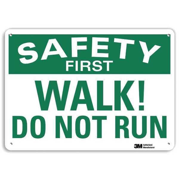 Safety Sign, 7 in Height, 10 in Width, Aluminum, Vertical Rectangle, English, U7-1263-RA_10X7