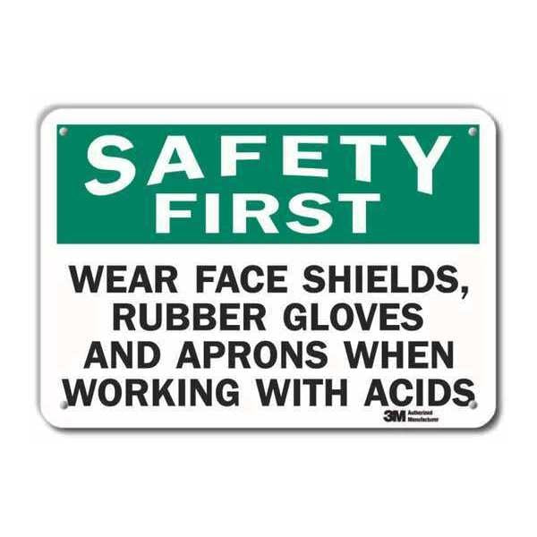 Safety Sign, 7 in Height, 10 in Width, Aluminum, Vertical Rectangle, English, U7-1271-RA_10X7