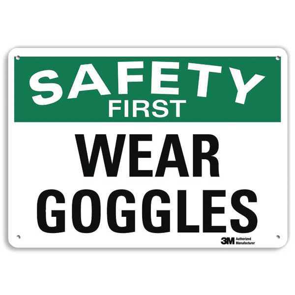 Safety Sign, 7 in Height, 10 in Width, Aluminum, Vertical Rectangle, English, U7-1272-RA_10X7
