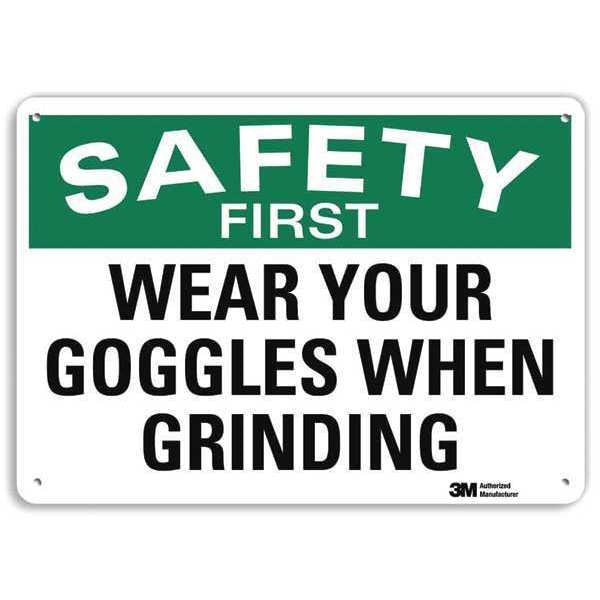 Safety Sign, 7 in Height, 10 in Width, Aluminum, Vertical Rectangle, English, U7-1274-RA_10X7