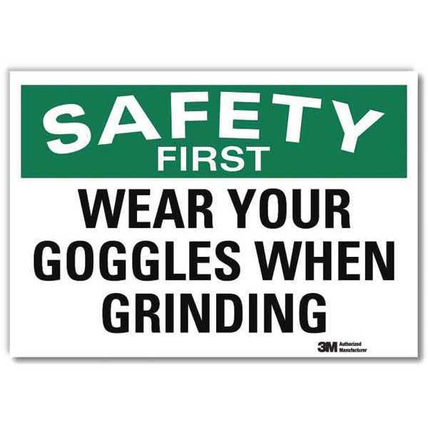 Safety Decal, Reflctv Vinyl, 10inH x 14inW