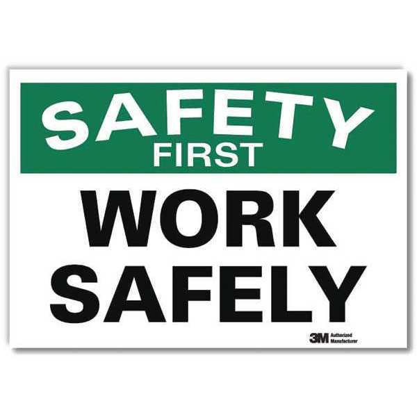 Safety Decal, 7 in H, 10 in W, Reflective Sheeting, Vertical Rectangle, English, U7-1276-RD_10X7
