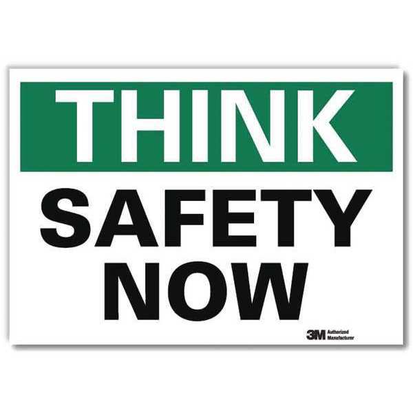 Safety Decal, 5 in H, 7 in W, Reflective Sheeting, English, U7-1335-RD_7X5