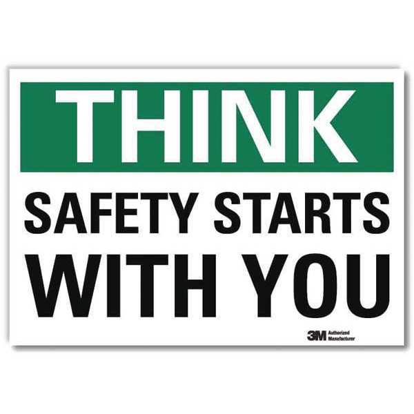 Safety Decal, 5 in H, 7 in W, Reflective Sheeting, English, U7-1336-RD_7X5