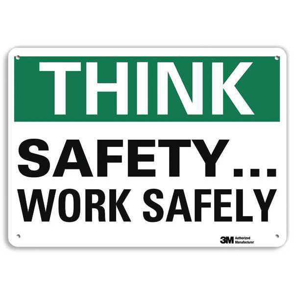 Safety Sign, 7 in Height, 10 in Width, Aluminum, Vertical Rectangle, English, U7-1339-RA_10X7