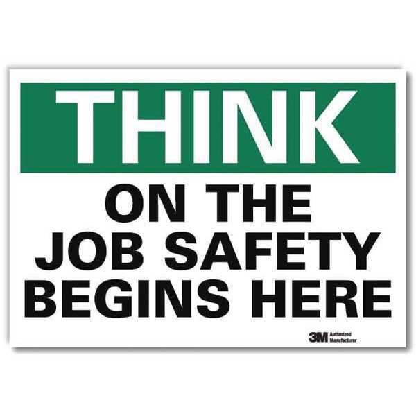 Safety Decal, 10 in H, 14 in W, Reflective Sheeting, English, U7-1306-RD_14X10