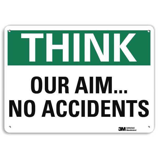 Safety Sign, 7 in Height, 10 in Width, Aluminum, Vertical Rectangle, English, U7-1308-RA_10X7
