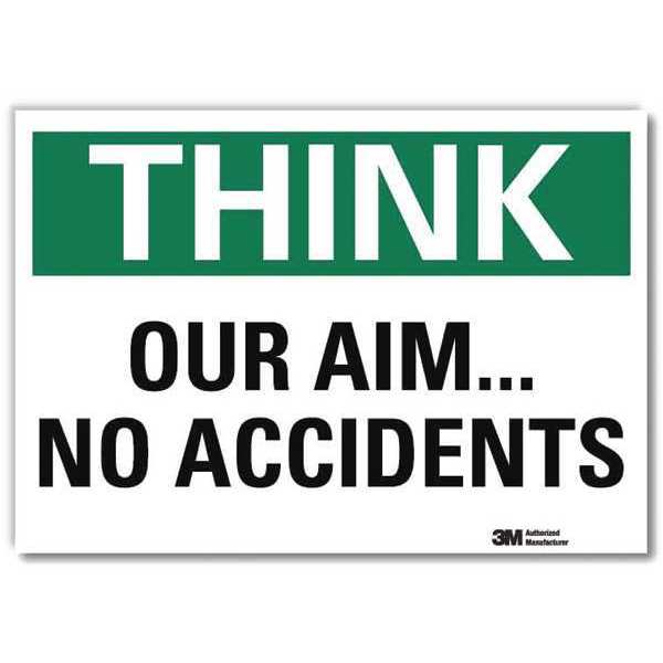 Safety Decal, 10 in H, 14 in W, Reflective Sheeting, English, U7-1308-RD_14X10