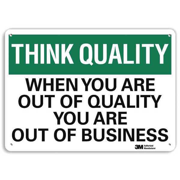 Safety Sign, 7 in Height, 10 in Width, Aluminum, Vertical Rectangle, English, U7-1324-RA_10X7