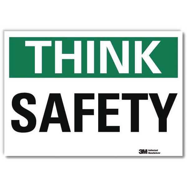 Safety Decal, 5 in H, 7 in W, Reflective Sheeting, English, U7-1327-RD_7X5