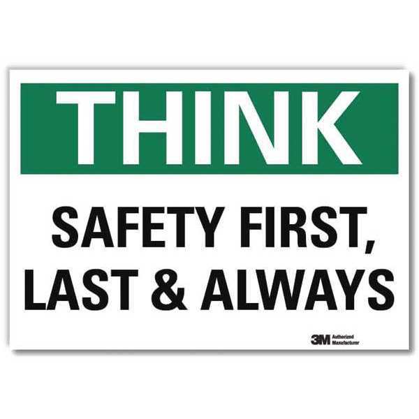 Safety Decal, 10 in H, 14 in W, Reflective Sheeting, English, U7-1332-RD_14X10