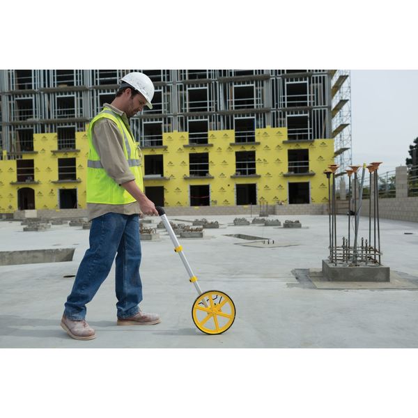 Measuring Wheel, Single, 2.5 ft., Yellow