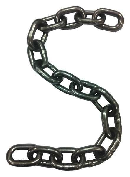 Proof Coil Chain, Natural, 250 ft L, 800 lb