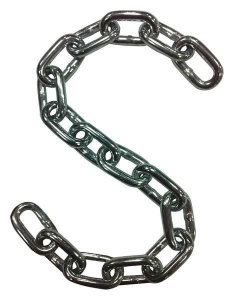 Proof Coil Chain, 1/4 in, 800 ft L, 1300 lb