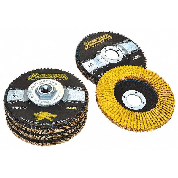 FlapDisc, 100Grit, 5in.di, PredatorHardEdge