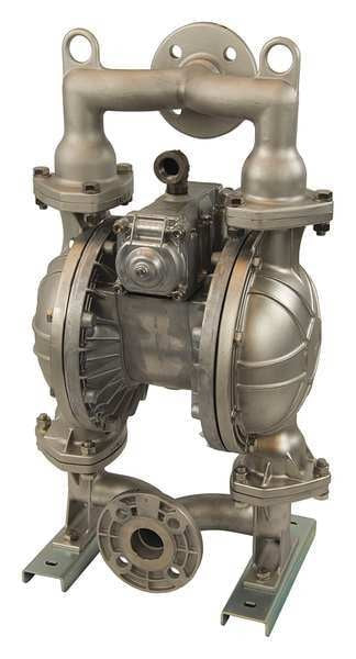 Double Diaphragm Pump, Stainless steel, Air Operated, Santoprene