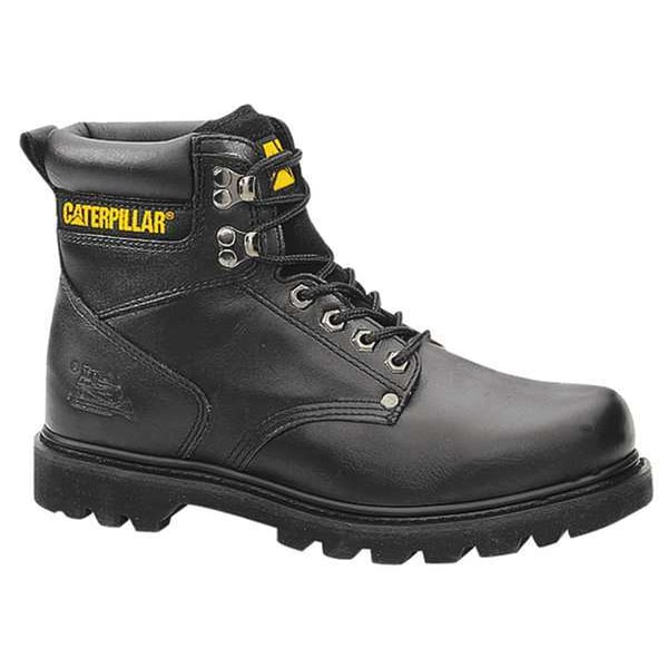 Work Boots, Plain, 10, M, Lace Up, Black, PR