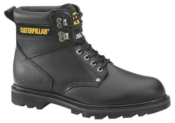 Size 8 Men's 6 in Work Boot Steel Work Boot, Black