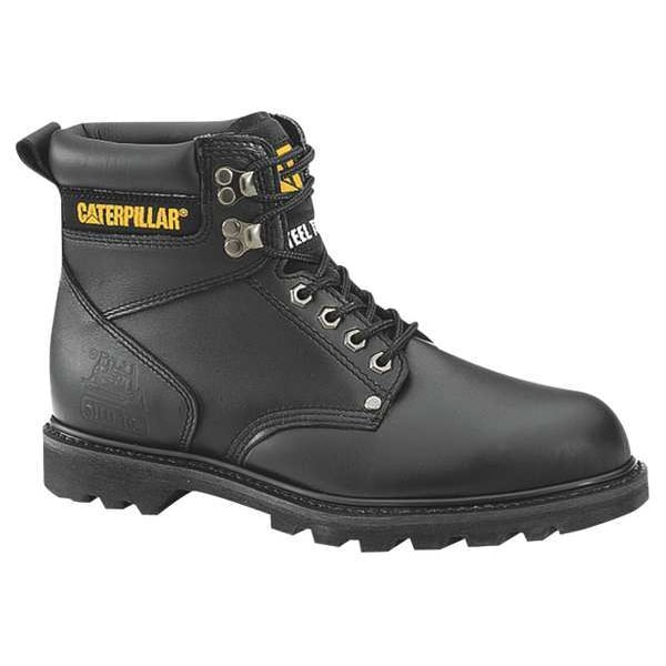 Size 8-1/2 Men's 6 in Work Boot Steel Work Boot, Black