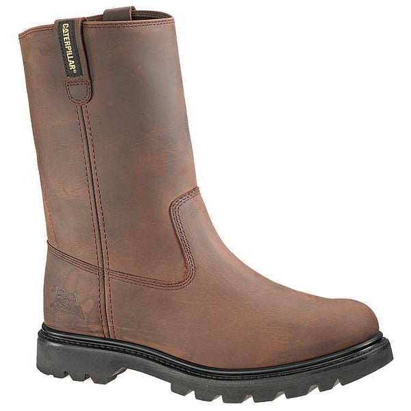 Size 11 Men's Wellington Boot Steel Work Boot, Brown