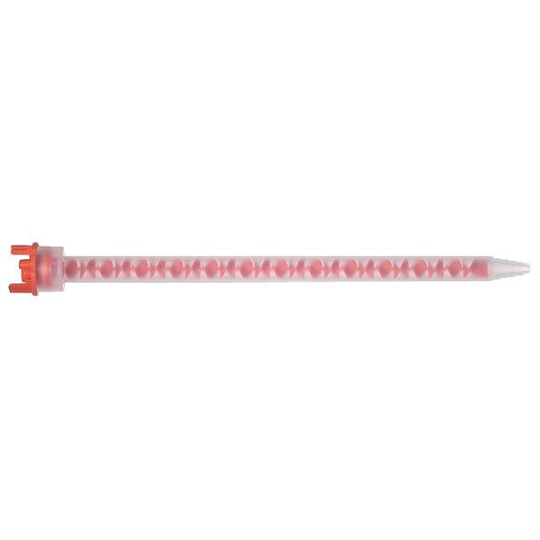 Mixing Nozzle, 9 13/64 in Length, Polyethylene 10 PK Orange