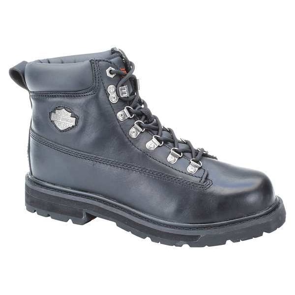 Size 11 Men's 6 in Work Boot Steel Work Boot, Black