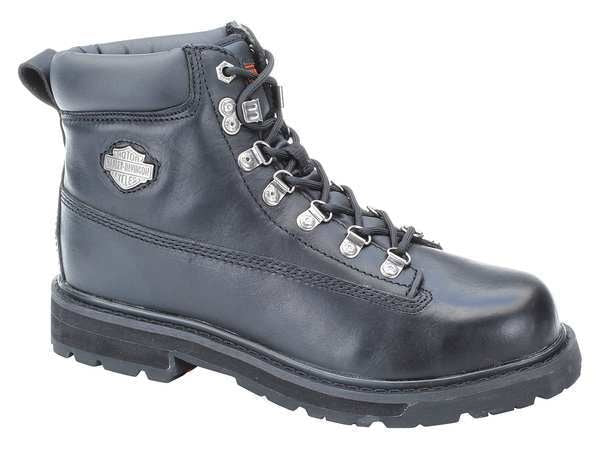 Size 13 Men's 6 in Work Boot Steel Work Boot, Black