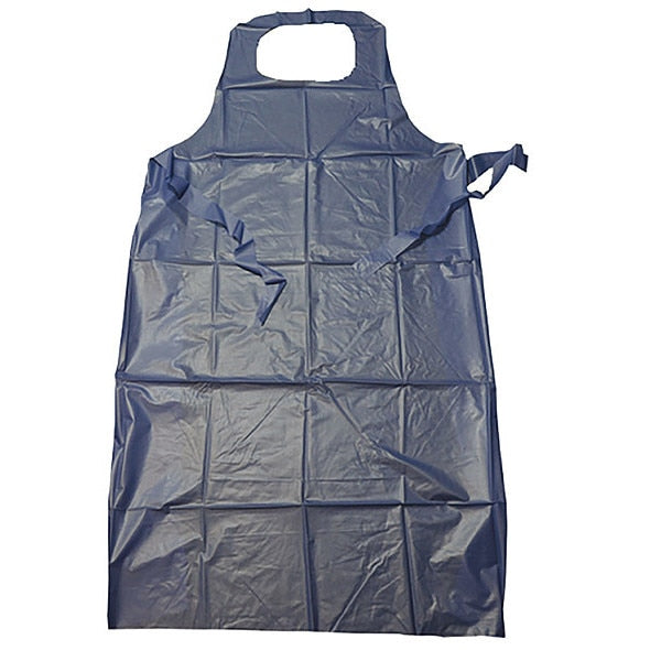 Bib Apron, 45inLx36inW, Blue, 6 mil, PK12