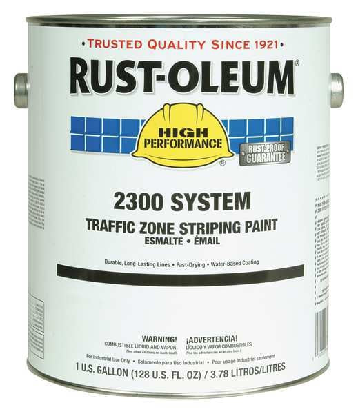 Traffic Zone Striping Paint, 1 gal., Traffic Red, Water -Based