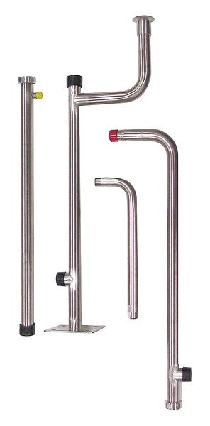 Stanchion Assembly Rpg, Fits Brand Speakman Stainless Steel