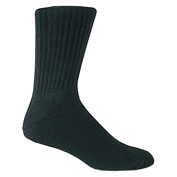 Socks, Mens, 10-13, Black, PK6