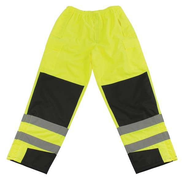 High Visibility Pants, 44 in., Lime/Yellow