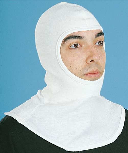 Flame Resistant Hood, White, Nomex(R)